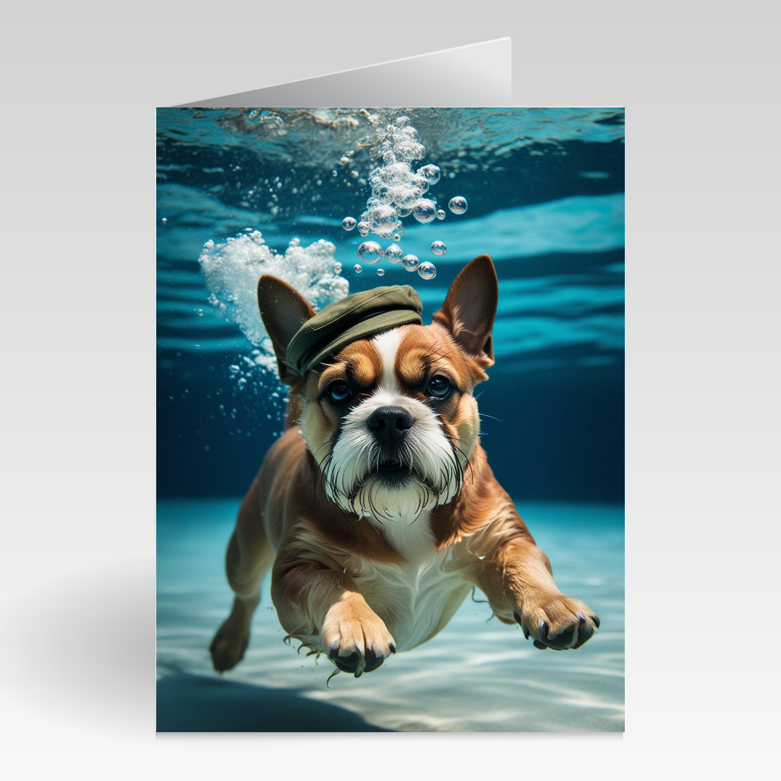 Aquapaws Cairn Terrier with Hat on Card