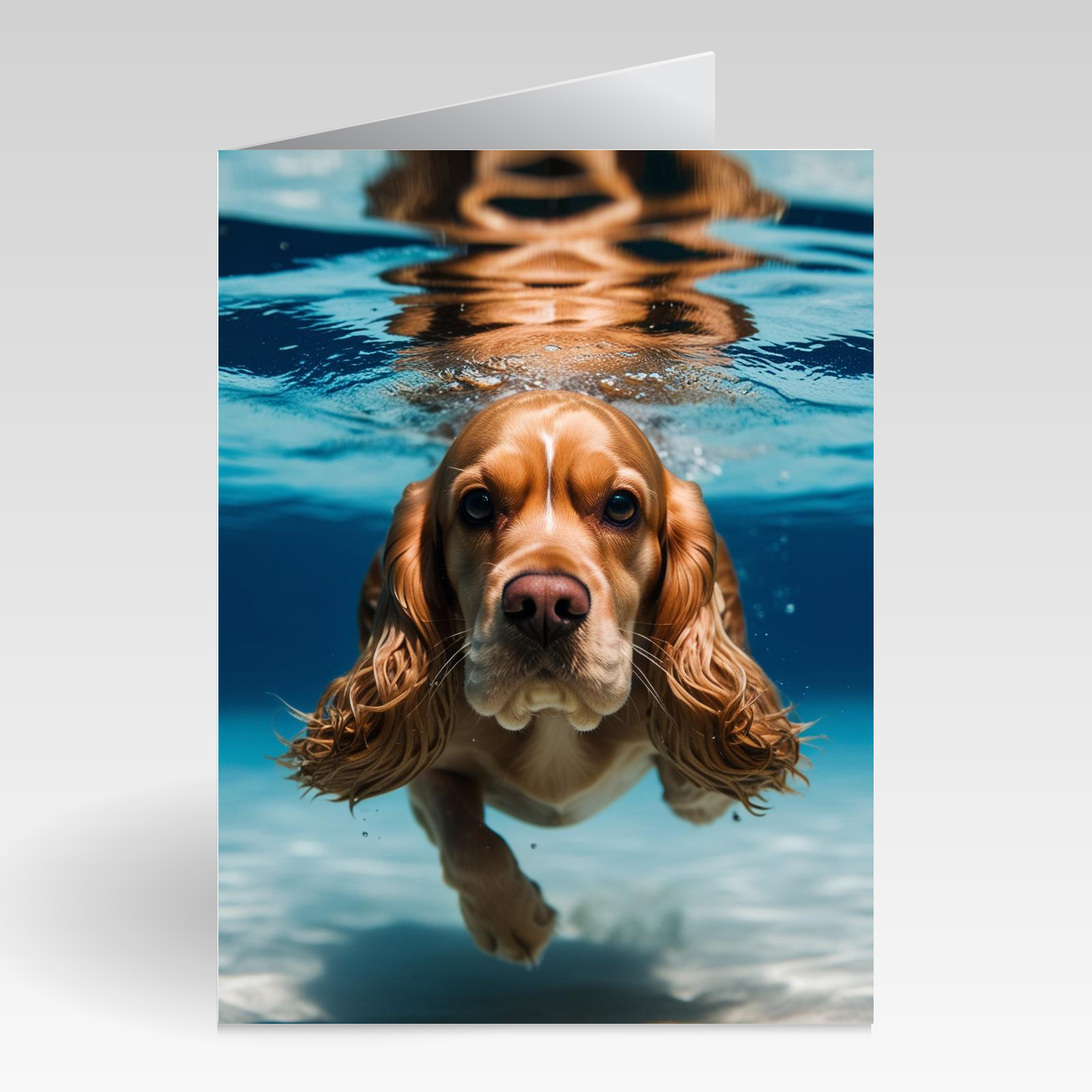 Aquapaws Cocker Spaniel Looking in Camera Cards