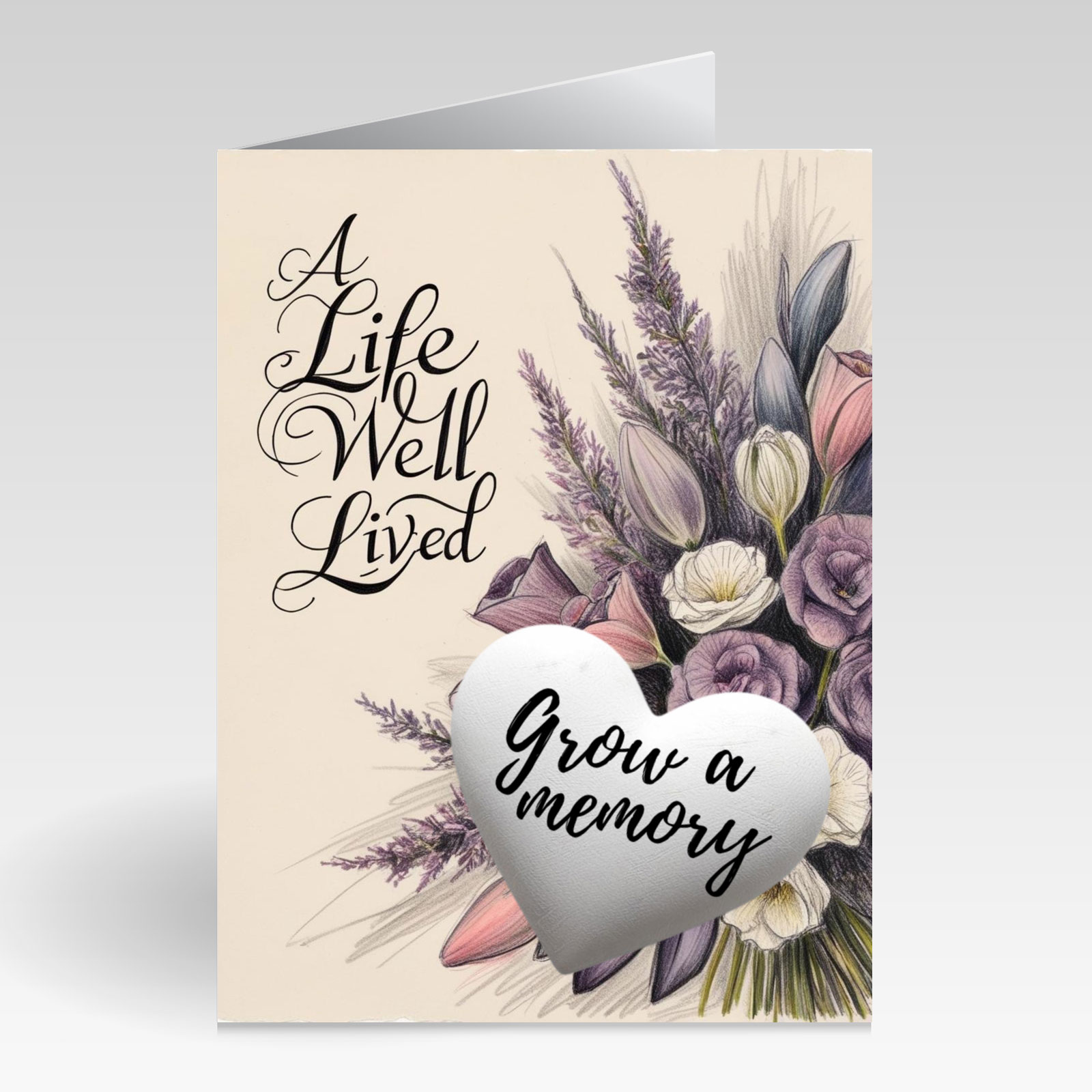 SillySeed A Life well Lived Bunch of Flowers Card