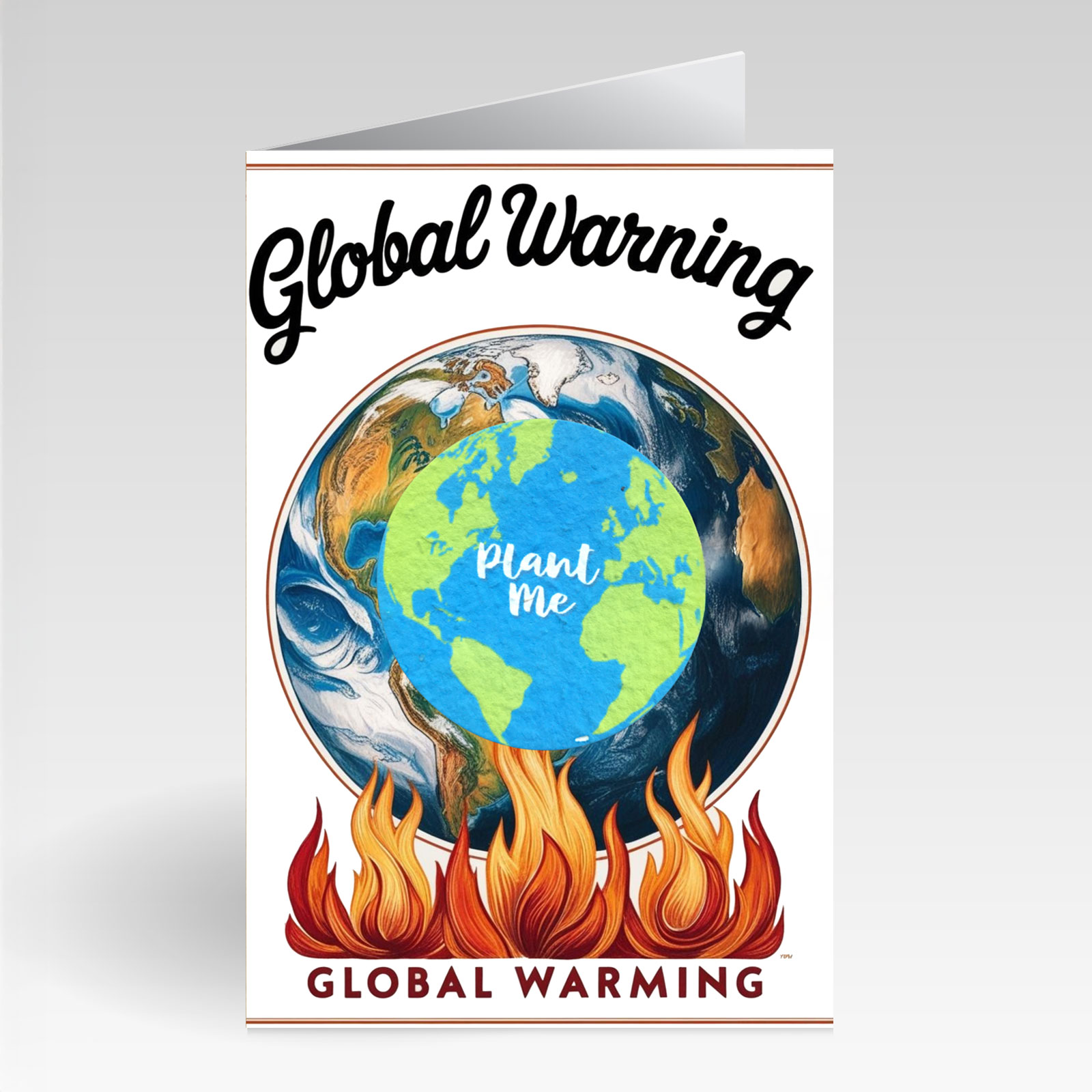 SillySeed Global Warming Global Warning Card