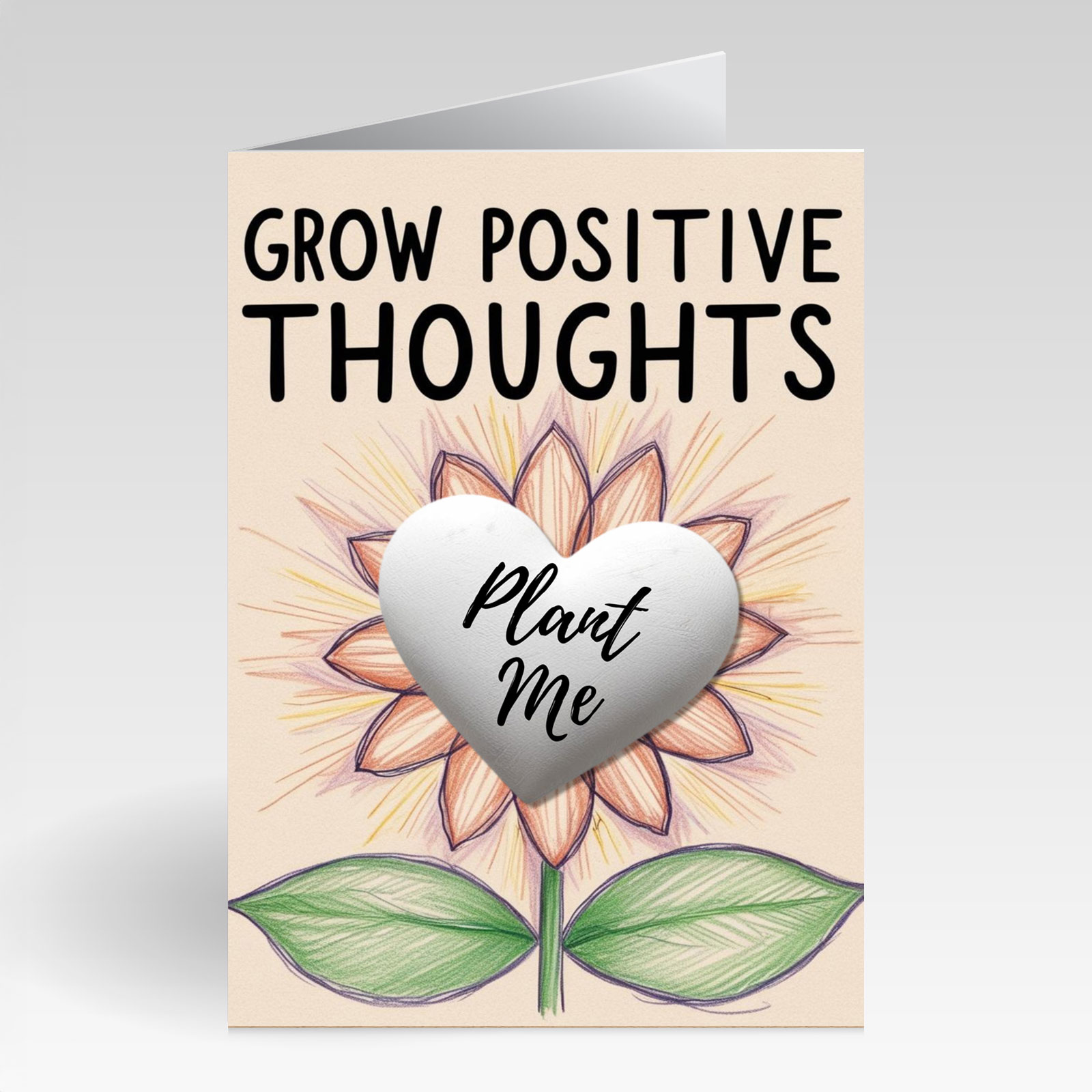 SillySeed Grow Positive Thoughts Card