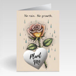 SillySeed No Rain No Growth Card
