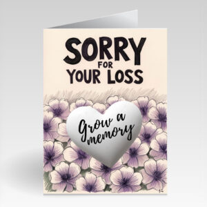 Sorry For Your Loss Purple Pink Card