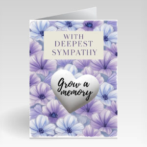SillySeed With Deepest Sympathy Full Purple Card
