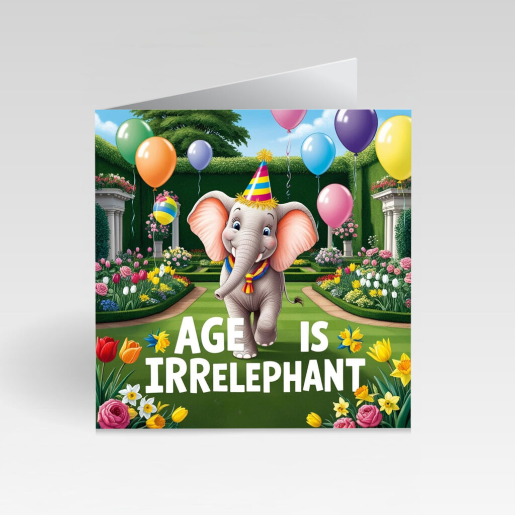 CardBud Age Is Irrelephant Card
