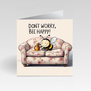 CardBud Dont Worry, Bee Happy! Card