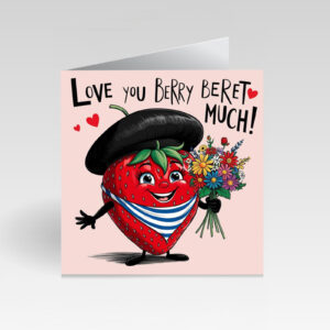 CardBud Love You Berry Beret Much! Card