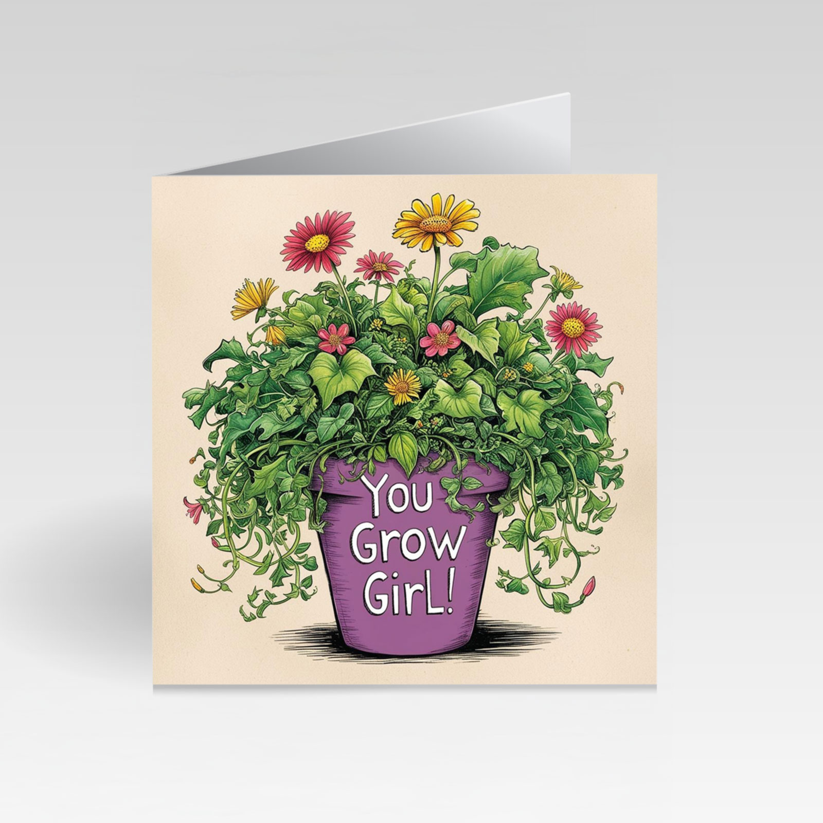 CardBud You Grow Girl! Card